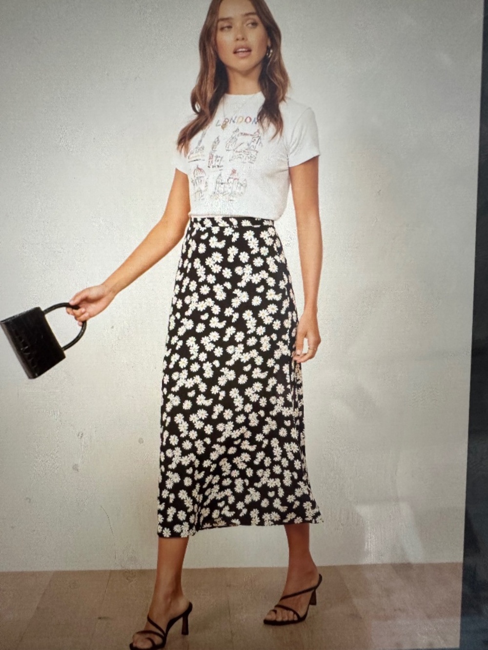 Reformation Brea Midi floral Skirt
